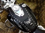 (S) YAMAHA DRAGSTAR,  VSTAR  XVS 650 CLASSIC & CUSTOM LEATHER TANK Panel  Bib